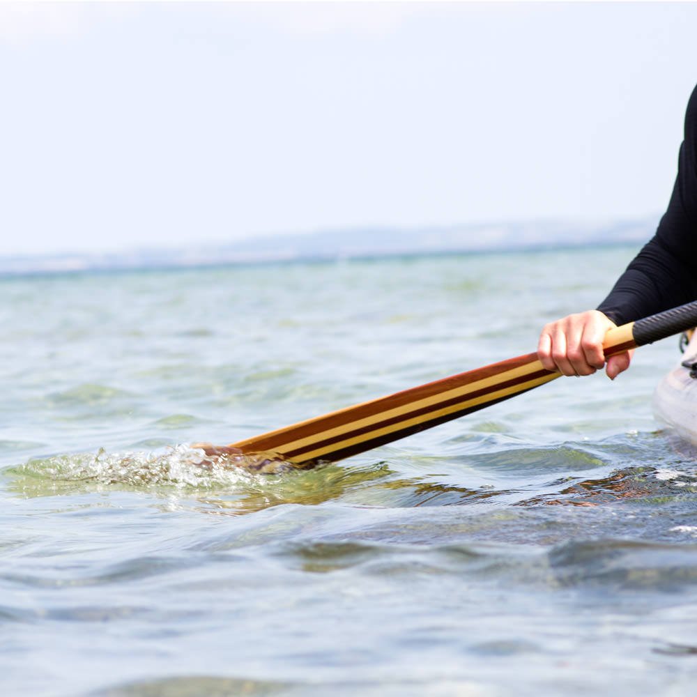 Wood paddle